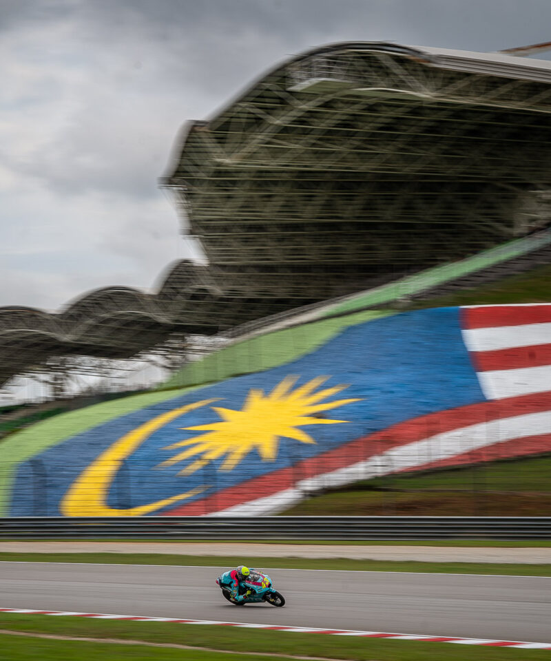 Motorrad Moto3 WM auf der Strecke auf dem Sepang International Circuit